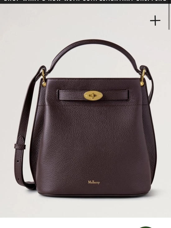 Mulberry Handbags - Mulberry Islington Bucket Ebony Small Classic Grain